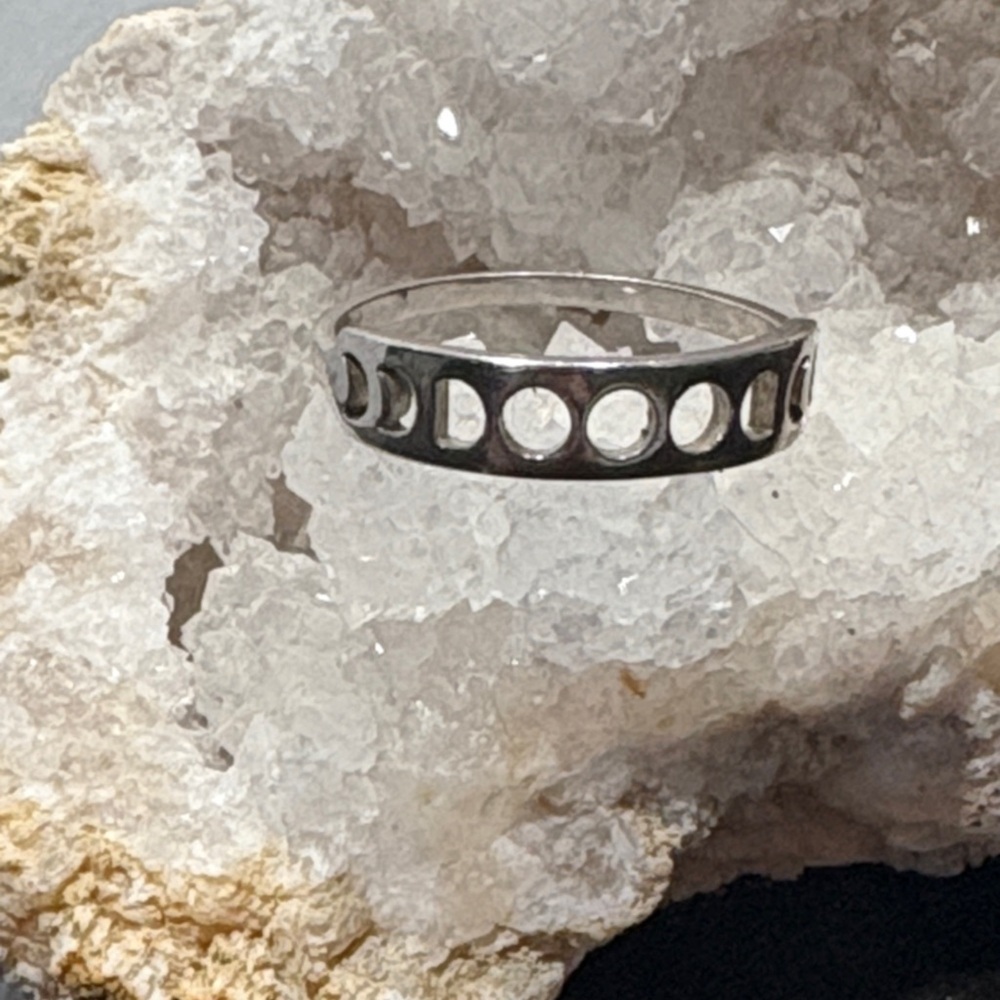 Sterling Silver Moon Phases Ring